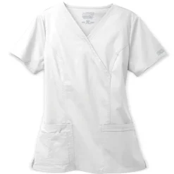 Cherokee Workwear Stretch Scrub Tops*Mock Wrap Scrub Top