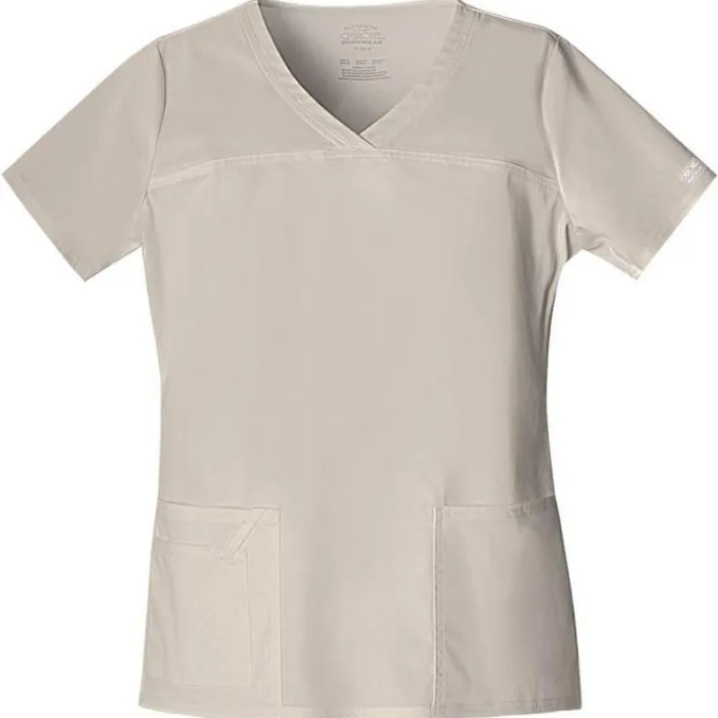 Cherokee Workwear Stretch Scrub Tops*Women's V-Neck Scrub Top