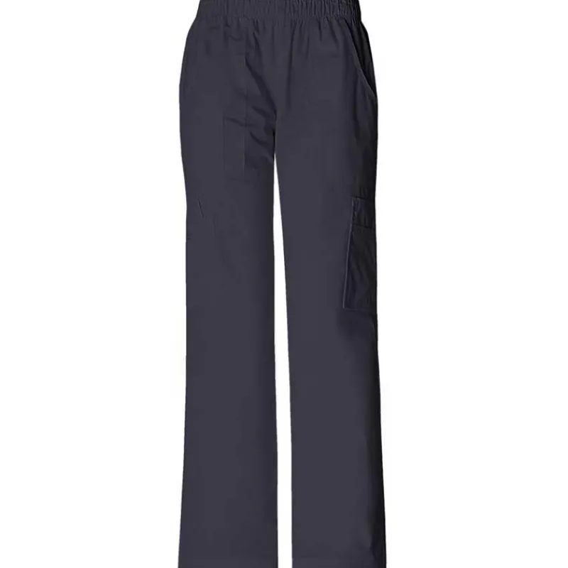 Cherokee Workwear Stretch Scrub Pants*Women's Elastic Waist Cargo Scrub Pants - Tall