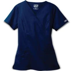 Cherokee Workwear Stretch Scrub Tops*Mock Wrap Scrub Top