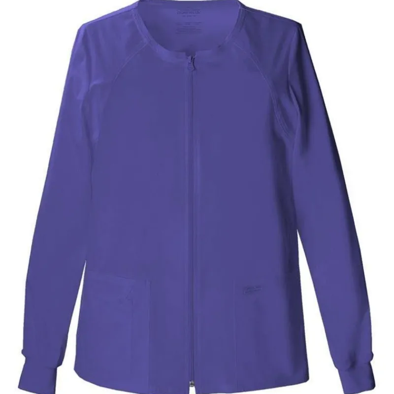 Cherokee Workwear Stretch Lab Coats & Jackets*Women's Zip Front Warm Up Scrub Jacket