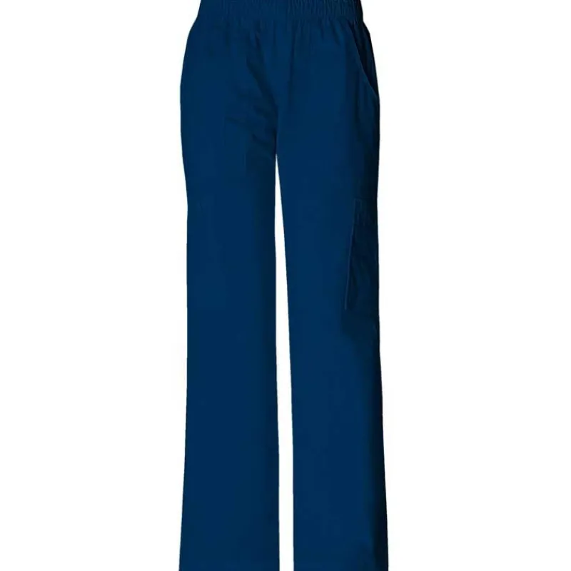 Cherokee Workwear Stretch Scrub Pants*Women's Elastic Waist Cargo Scrub Pants - Tall