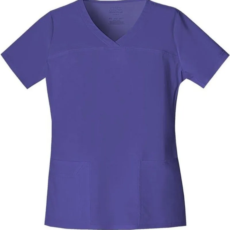 Cherokee Workwear Stretch Scrub Tops*Women's V-Neck Scrub Top
