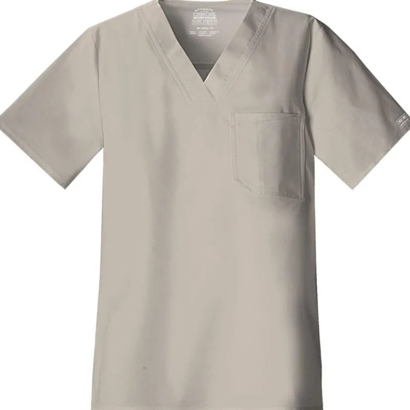 Cherokee Workwear Stretch Scrub Tops*Men's Stretch V Neck Scrub Top