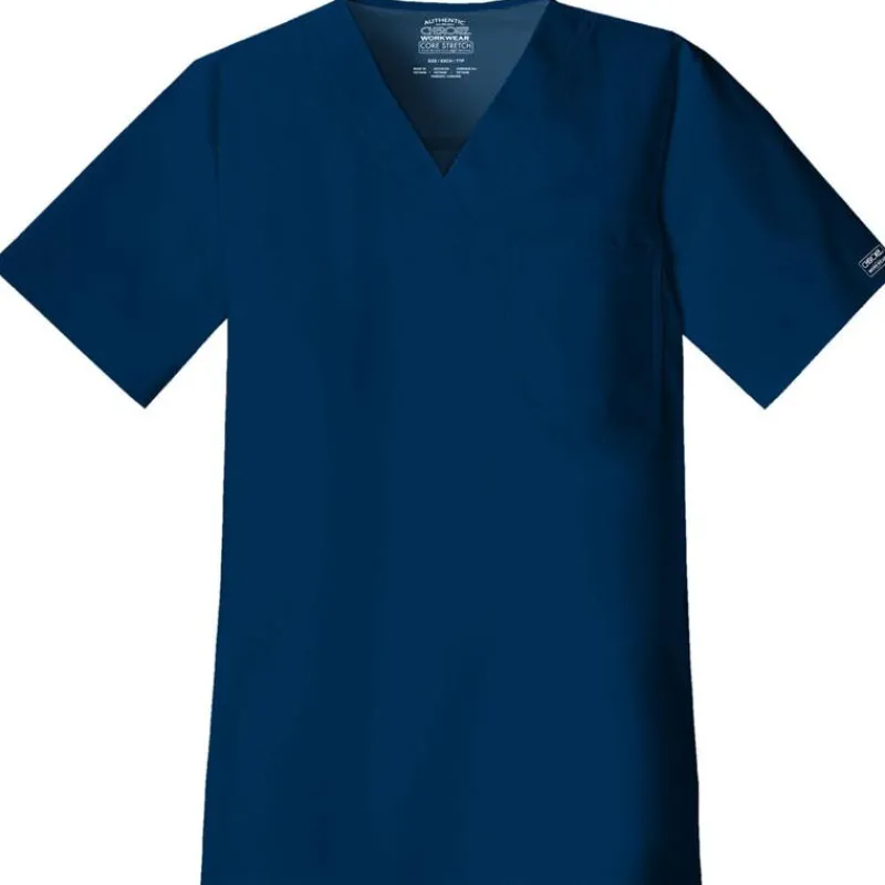 Cherokee Workwear Stretch Scrub Tops*Men's Stretch V Neck Scrub Top