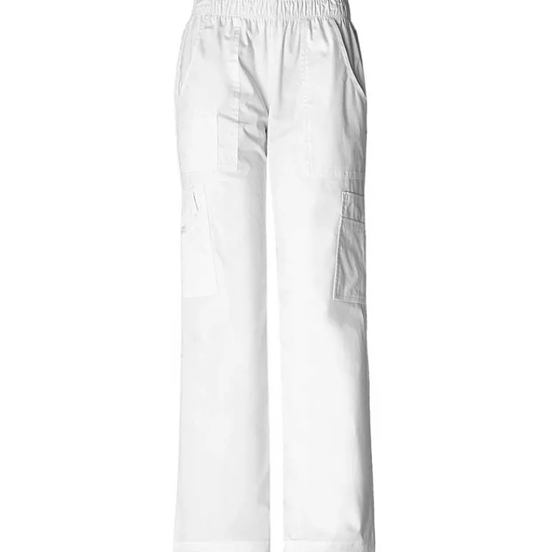 Cherokee Workwear Stretch Scrub Pants*Women's Elastic Waist Cargo Scrub Pants - Tall