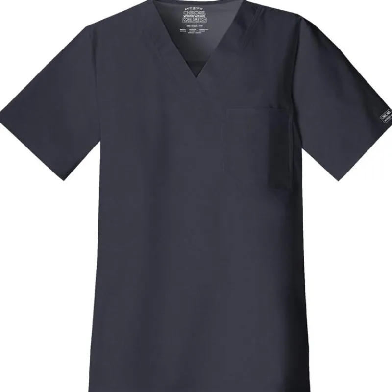 Cherokee Workwear Stretch Scrub Tops*Men's Stretch V Neck Scrub Top