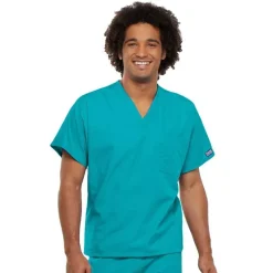 Cherokee Workwear Scrub Tops*Unisex V-Neck Scrub Top