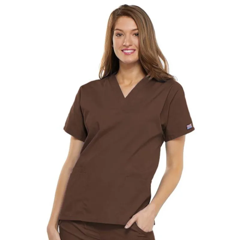 Cherokee Workwear Scrub Tops*V-Neck Tunic Scrub Top