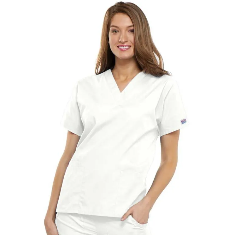 Cherokee Workwear Scrub Tops*V-Neck Tunic Scrub Top