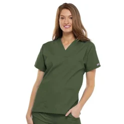 Cherokee Workwear Scrub Tops*V-Neck Tunic Scrub Top