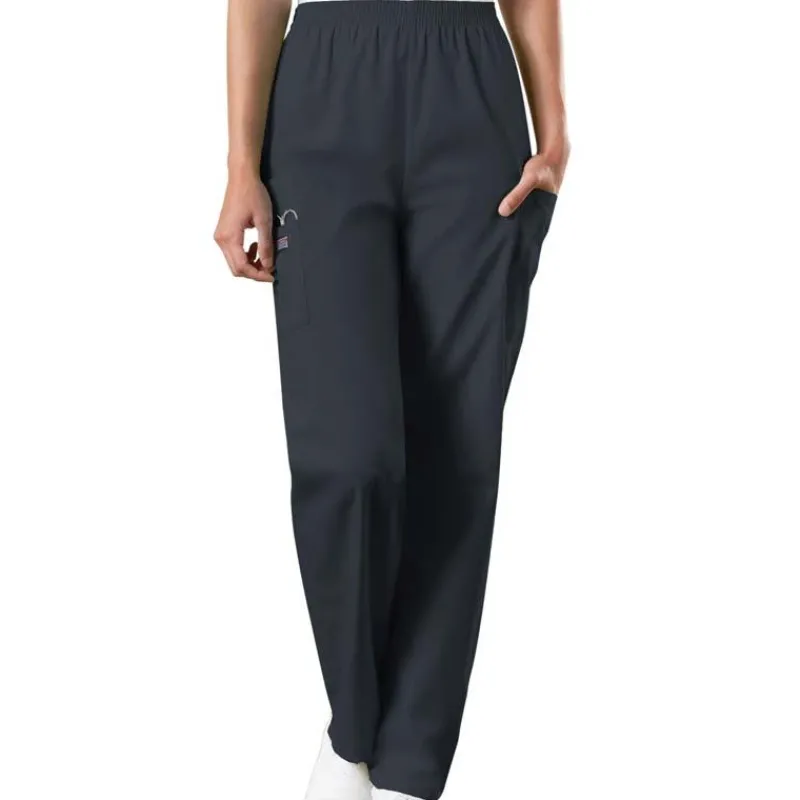 Cherokee Workwear Scrub Pants*Women's Pull On Cargo Scrub Pants - Petite
