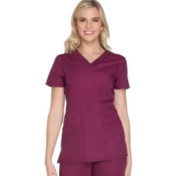 Cherokee Workwear Scrub Tops*Women's V-Neck Scrub Top