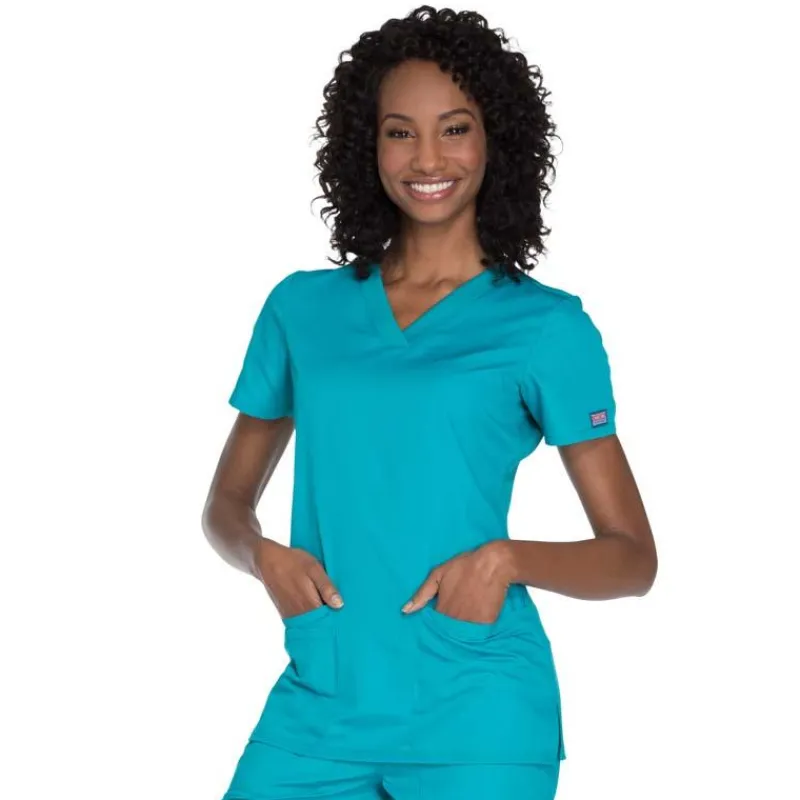 Cherokee Workwear Scrub Tops*Women's V-Neck Scrub Top