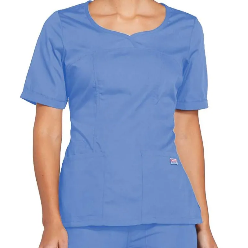 Cherokee Workwear Scrub Tops*Women's Novelty V-Neck Scrub Top