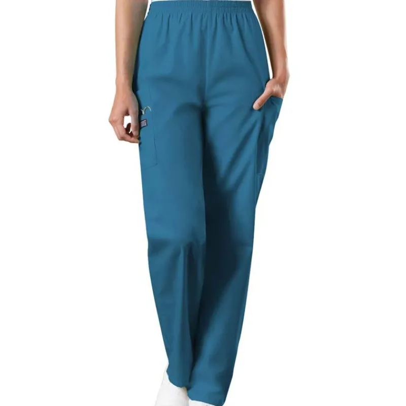 Cherokee Workwear Scrub Pants*Women's Pull On Cargo Scrub Pants - Petite