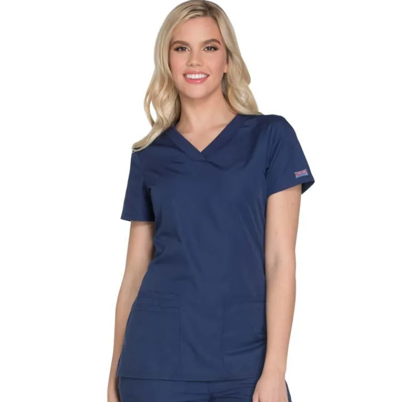 Cherokee Workwear Scrub Tops*Women's V-Neck Scrub Top