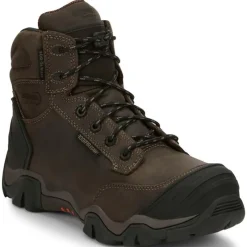 Chippewa Non-Slip Boots | Non-Steel Safety Toe*Men's 6" Cross Terrain Waterproof Insulated Nano Composite Toe Work Boot Graphite Gray