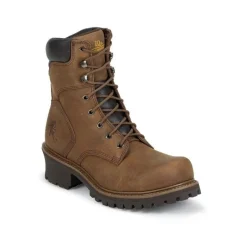 Chippewa Steel Toe | Logger*Men's 8-Inch Steel Toe Insulated Logger Boots Brown