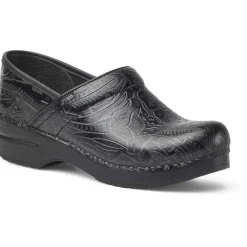 Dansko Non-Slip Healthcare | Non-Slip Healthcare*Women's Professional Tooled Leather Clog Black