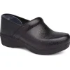 Dansko Footwear | Non-Slip Healthcare*Women's XP 2.0 Tooled Leather Clog Black Floral