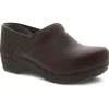 Dansko Footwear | Non-Slip Healthcare*Women's XP 2.0 Waterpoof Pull Up Leather Clog Brown