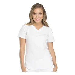 Dickies Dynamix Scrub Tops*Womens Solid V-Neck Scrub Top