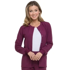 Dickies EDS Essentials Lab Coats & Jackets*Women's Snap Front Warm-Up Scrub Jacket