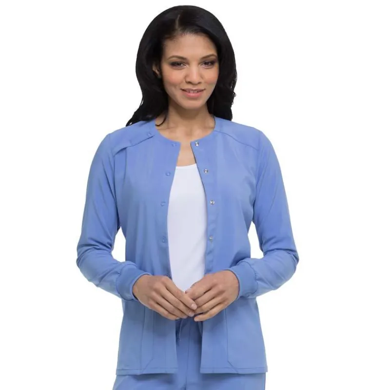 Dickies EDS Essentials Lab Coats & Jackets*Women's Snap Front Warm-Up Scrub Jacket