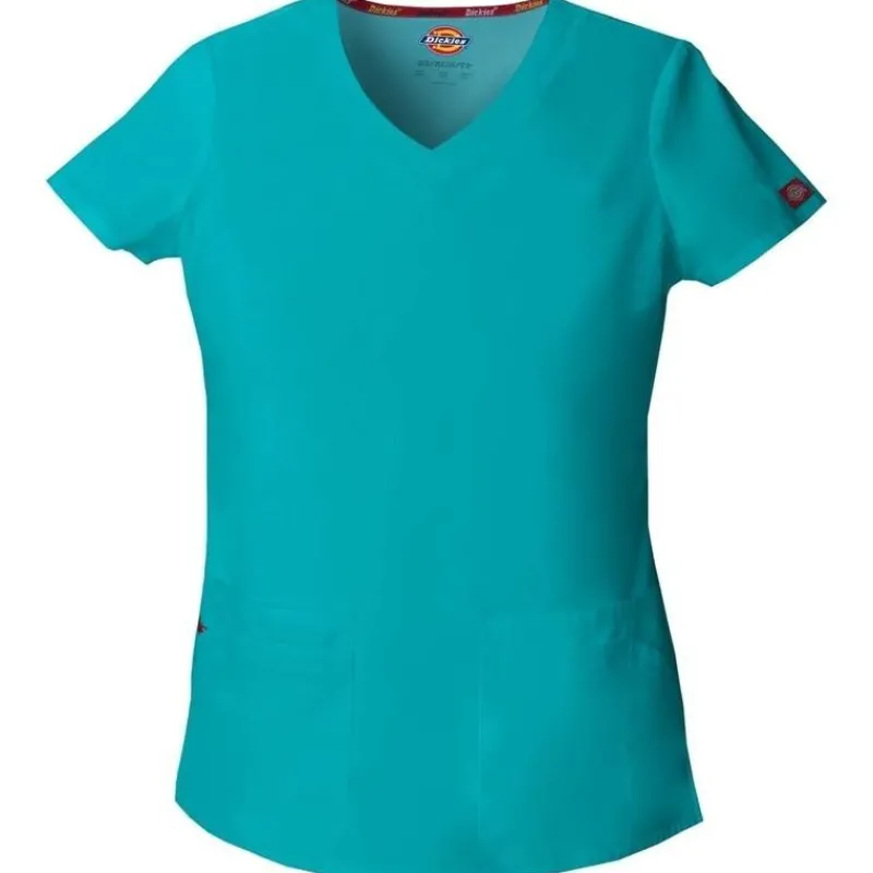Dickies EDS Signature Scrub Tops*Women's Jr. Fit V-Neck Scrub Top