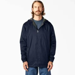 Dickies Jackets*Men's 33237 Fleece Lined Hooded Nylon Jacket