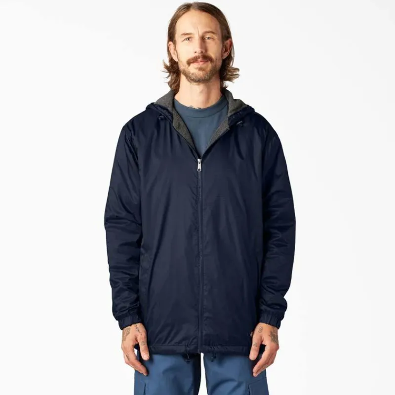 Dickies Jackets*Men's 33237 Fleece Lined Hooded Nylon Jacket
