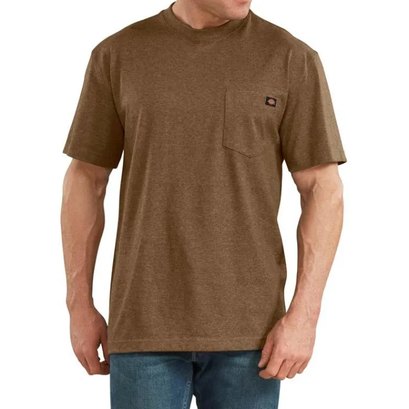 Dickies T-Shirts*Men's Heathered Heavyweight Pocket Tee
