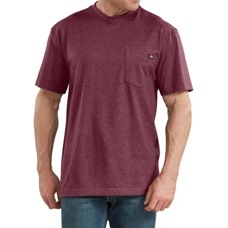 Dickies T-Shirts*Men's Heathered Heavyweight Pocket Tee