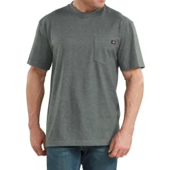 Dickies T-Shirts*Men's Heathered Heavyweight Pocket Tee