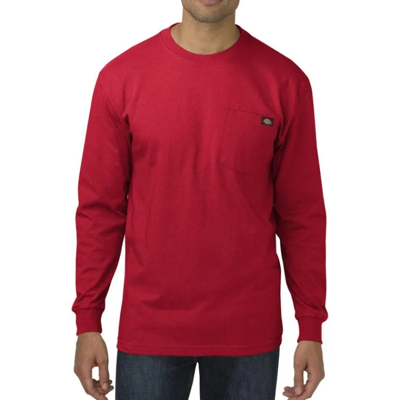 Dickies T-Shirts*Men's Long Sleeve Heavyweight Crew Neck T-Shirt