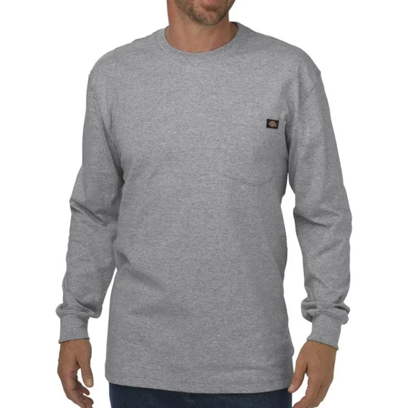 Dickies T-Shirts*Men's Long Sleeve Heavyweight Crew Neck T-Shirt