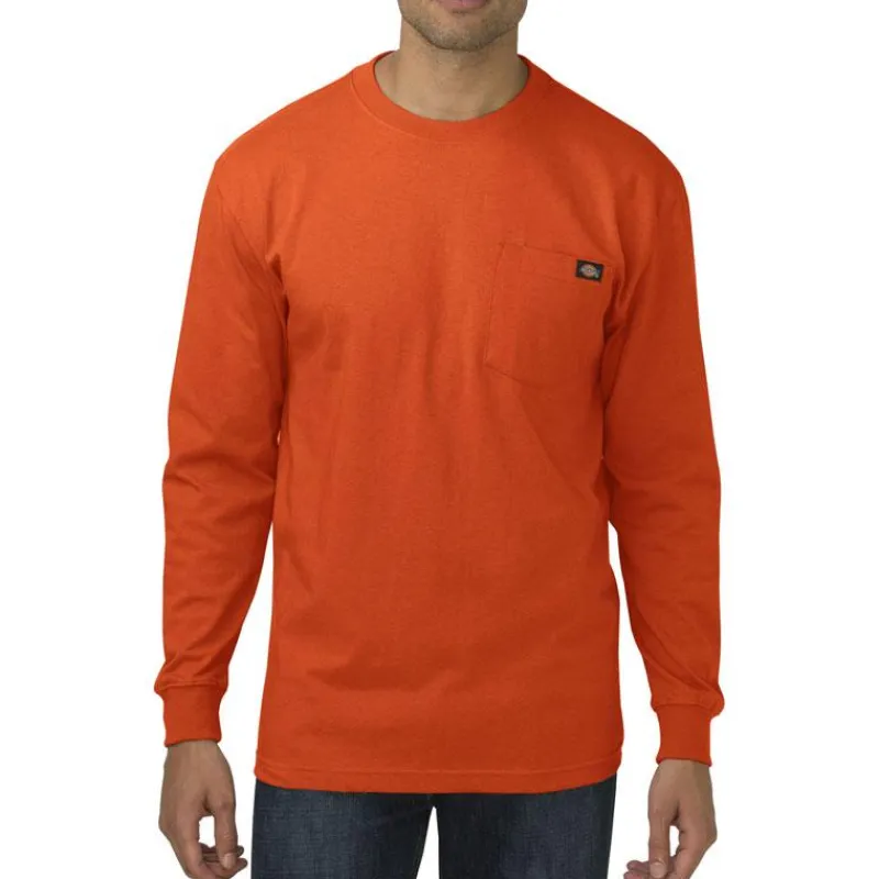 Dickies T-Shirts*Men's Long Sleeve Heavyweight Crew Neck T-Shirt