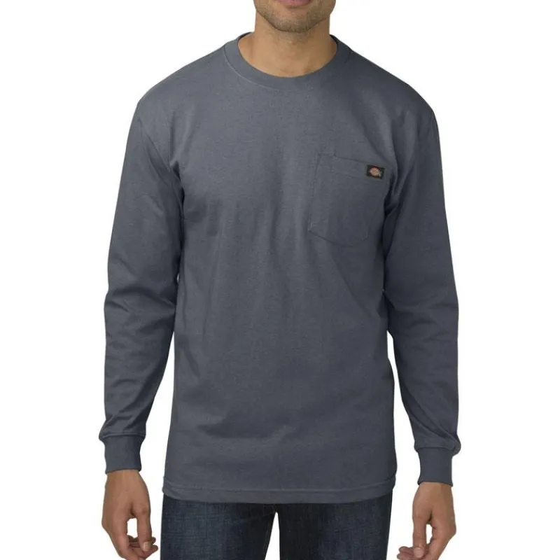 Dickies T-Shirts*Men's Long Sleeve Heavyweight Crew Neck T-Shirt
