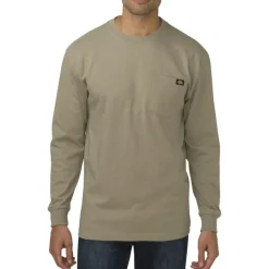 Dickies T-Shirts*Men's Long Sleeve Heavyweight Crew Neck T-Shirt