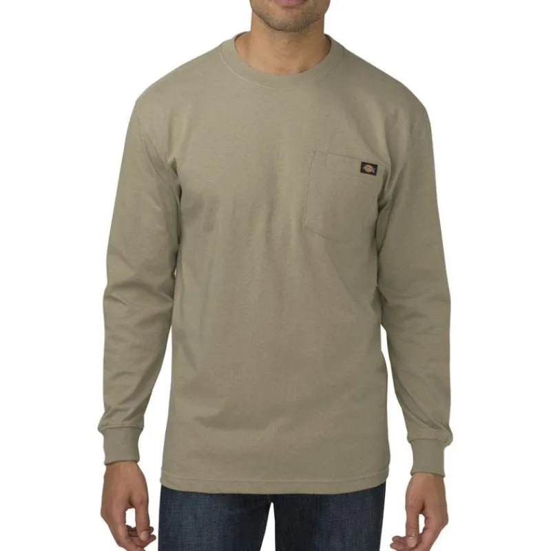Dickies T-Shirts*Men's Long Sleeve Heavyweight Crew Neck T-Shirt