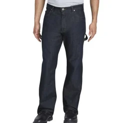 Dickies Jeans*Men's Tough Max Denim Carpenter Jean Stone Washed Indigo Blue