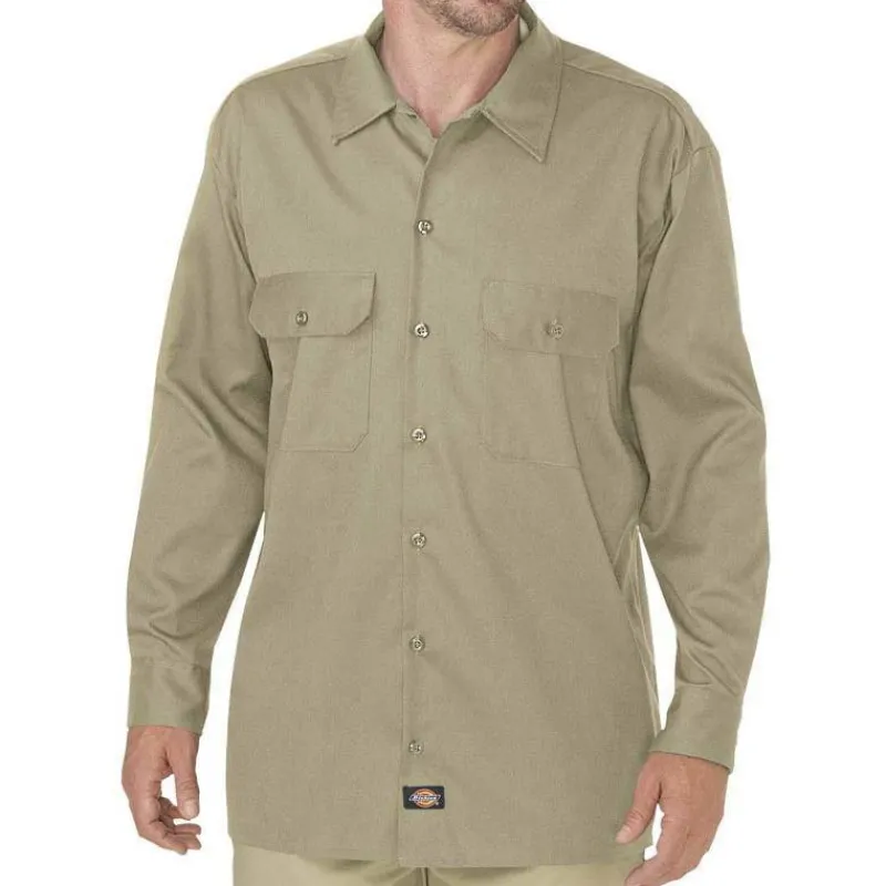 Dickies Work Shirts*Men's WL675 Long Sleeve Flex Work Shirt