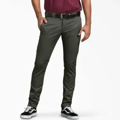 Dickies Work Pants*Men's WP811 Skinny Straight Fit Double Knee Work Pants