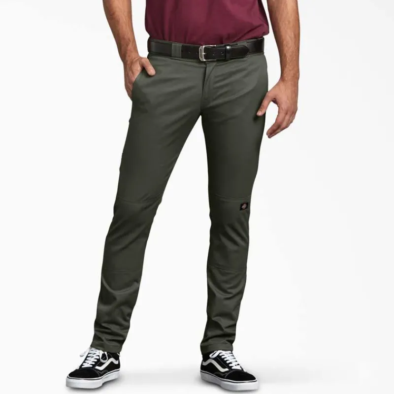 Dickies Work Pants*Men's WP811 Skinny Straight Fit Double Knee Work Pants