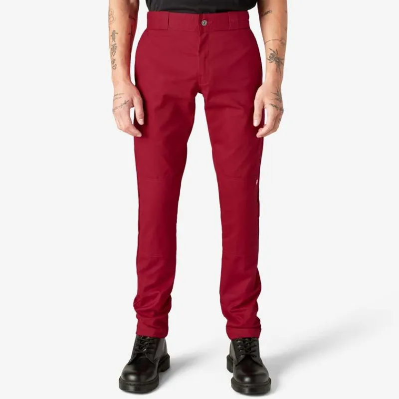 Dickies Work Pants*Men's WP811 Skinny Straight Fit Double Knee Work Pants