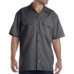 Dickies Work Shirts*Men's WS675 Short Sleeve Flex Workshirt