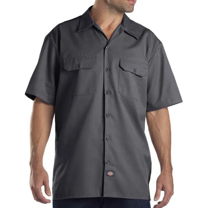 Dickies Work Shirts*Men's WS675 Short Sleeve Flex Workshirt
