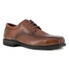 Florsheim Non-Slip Shoes | Oxfords*Work Men's ESD Steel Toe Dress Lace Oxford Brown