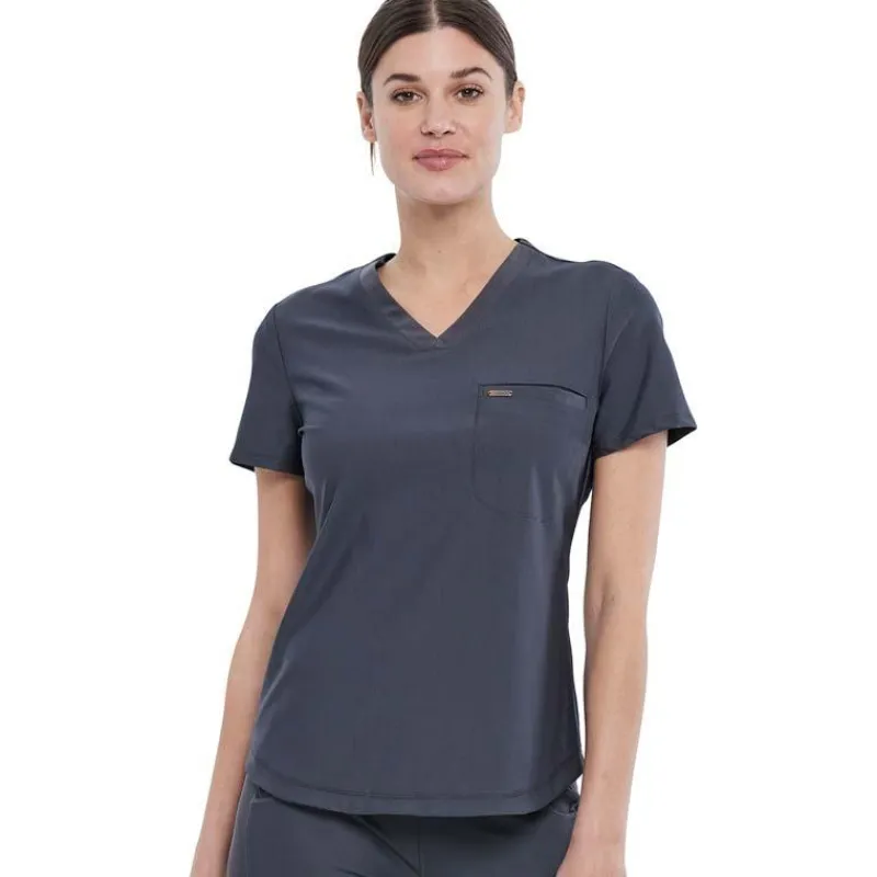 Form by Cherokee Scrub Tops*Women's Tuckable V-Neck Scrub Top